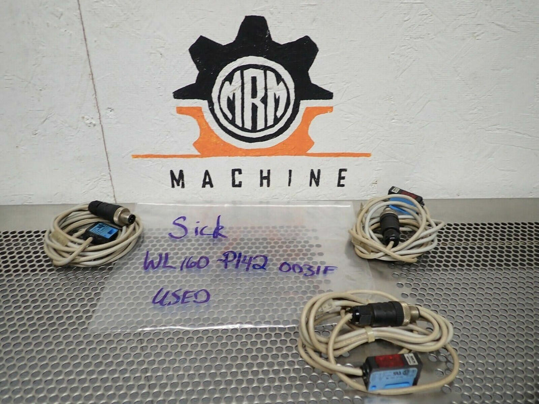 SICK WL160-P142 Photoelectric Sensors DC10...30V 100mA Used Warranty (Lot of 3)