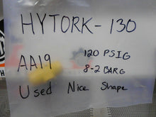 Load image into Gallery viewer, HYTORK-130 AA19 Pneumatic Valve Actuator 120PSIG 8-2BARG Used With Warranty
