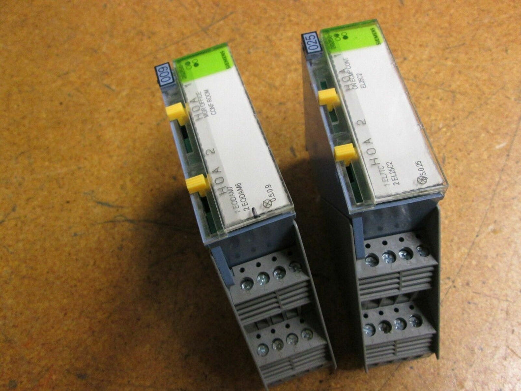 Siemens PTM6.2Q250-M Point Termination Module 2 Point Digital Used (Lot of 2)