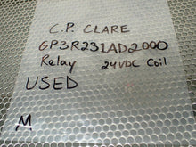Load image into Gallery viewer, C.P. Clare GP3R231AD2000 Relay 24VDC Coil Used With Warranty See All Pictures
