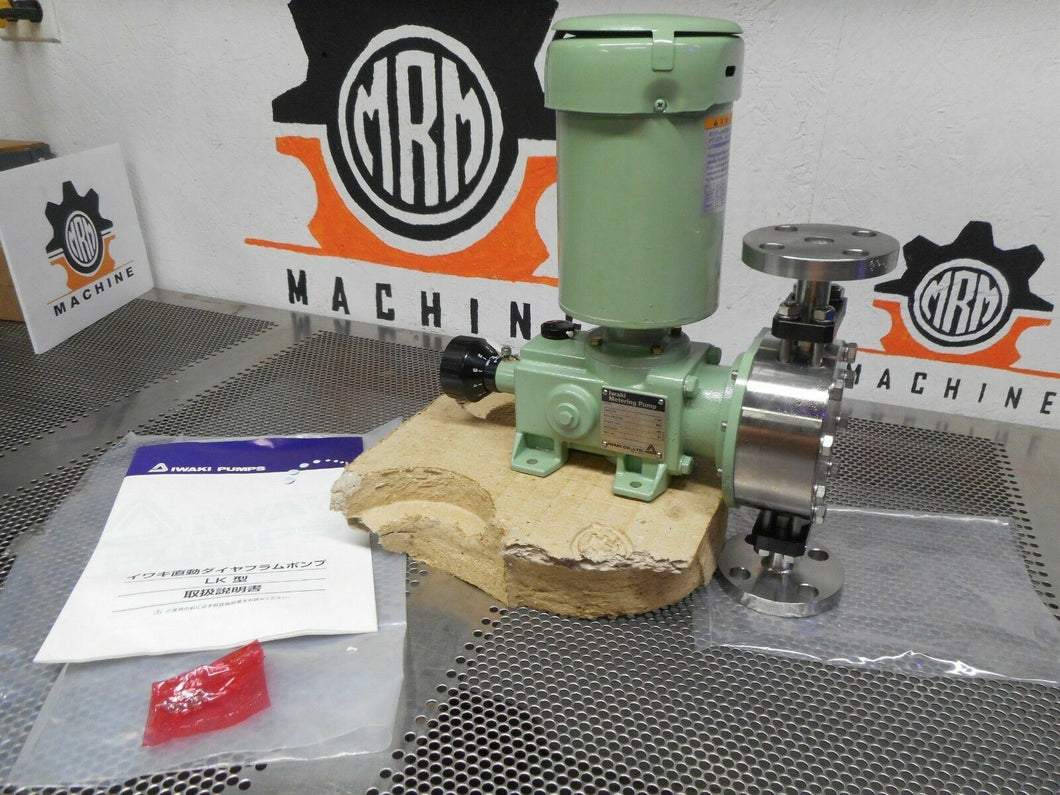 Iwaki LK-47S6-02 Metering Pump Capacity 1.7/2.0 & L603531 3PH Induction Motor