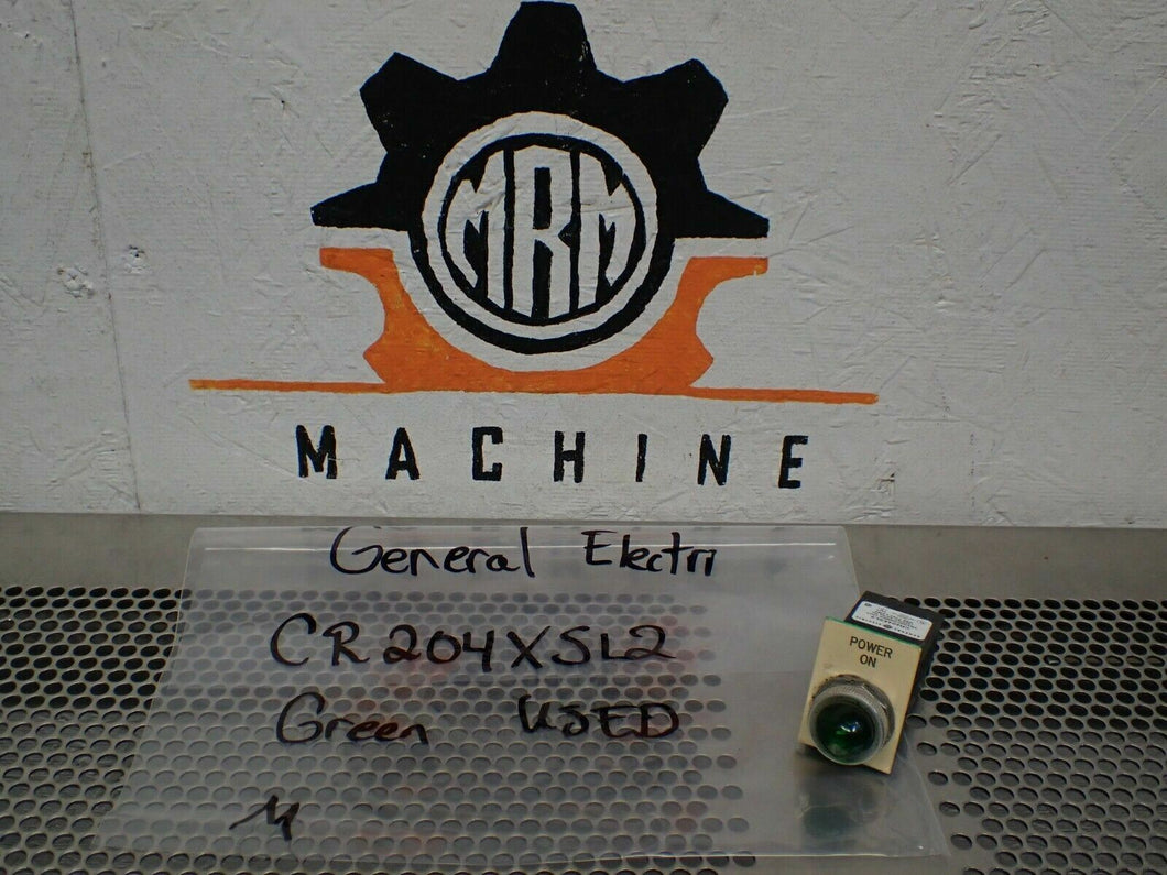 General Electric CR204XSL2 Green Lens Transformer Unit 120V 6V 50/60Hz Used