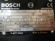 Load image into Gallery viewer, Bosch Type SF-A4 0125 015-14.057 Servo Motor Nr 1070 082-033 With Brake
