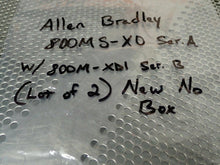 Load image into Gallery viewer, Allen Bradley 800MS-X0 Ser A Pushbuttons W/ 800M-XD1 Ser B No Caps (Lot of 2)
