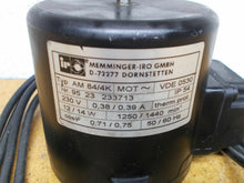 Load image into Gallery viewer, MEMMINGER D-72277 Type AM 84/4K Motor 230V 12/14W 1250/1440min 50/60Hz
