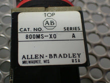 Load image into Gallery viewer, Allen Bradley 800MS-X0A Ser C Square Pushbutton Operator 1NO-1NC New Old Stock
