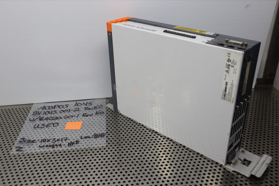 ACOPOS 1045 Servo Drive 8V1045.001-2 Rev K0 & 8AC120.60-1 Rev K0 Used Warranty