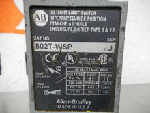 Load image into Gallery viewer, Allen Bradley 802T-WSP Ser J Limit Switch W/ 40146-113-53 Operator Head Warranty
