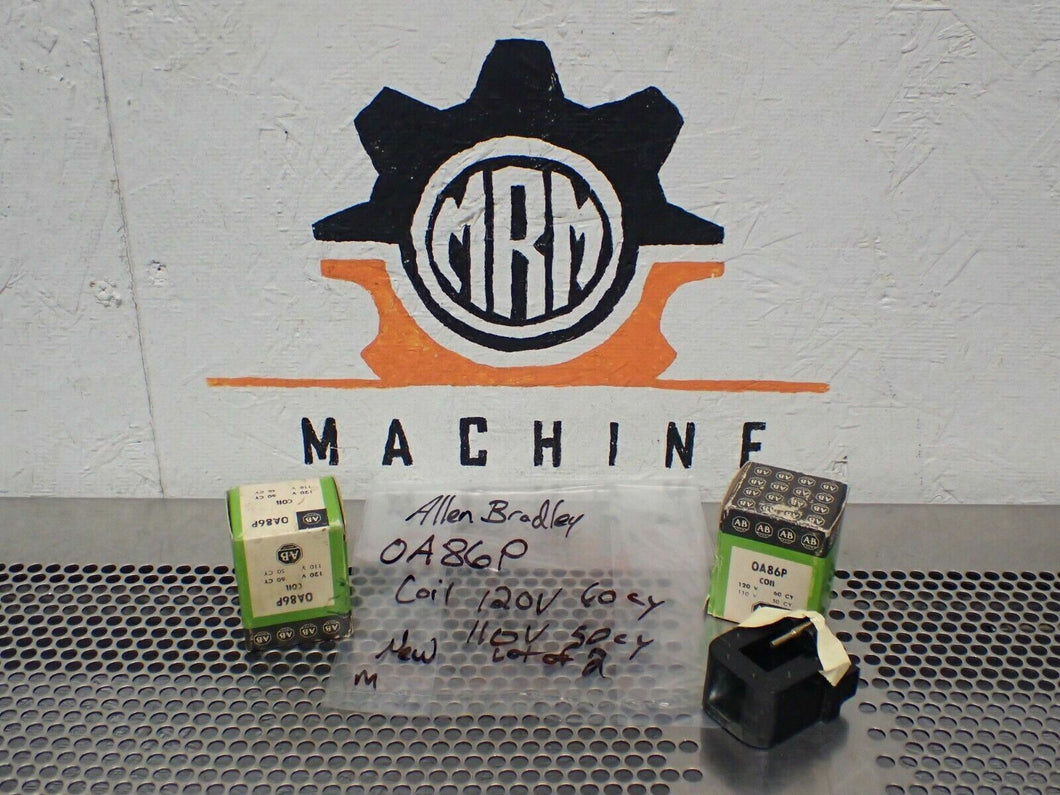 Allen Bradley 0A86P Coils 120V 60Cy 110V 50Cy New Old Stock (Lot of 2)