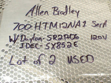 Load image into Gallery viewer, Allen Bradley 700-HTM12NA1 Ser A Relays 0-60Sec W/ Idec SR2P-02 &amp; Dayton 5X852E
