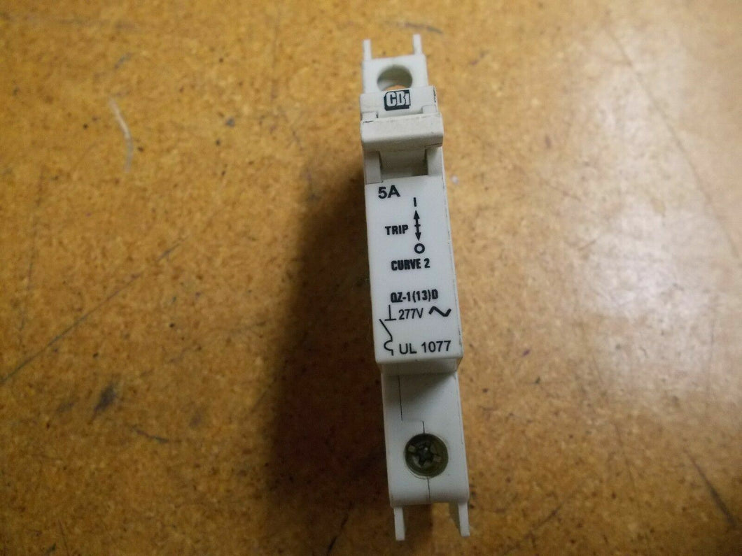 CDI QZ-1(13)D 5A Circuit Breaker 277/480VAC 3kA UL 1077 Gently Used