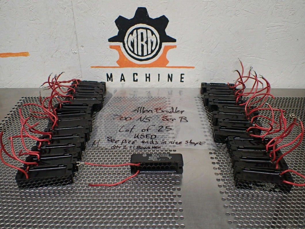 Allen Bradley 700-N5 Ser B Surge Suppressors Used With Warranty (Lot of 25)