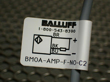 Load image into Gallery viewer, Balluff BMOA-AMP-F-NO-C-02 Sensor 10-30VDC 200mA 500Hz New Old Stock (Lot of 3)
