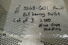 Load image into Gallery viewer, 5268-G01 Rev M Ball Bearing Switches Used With Warranty (Lot of 3)
