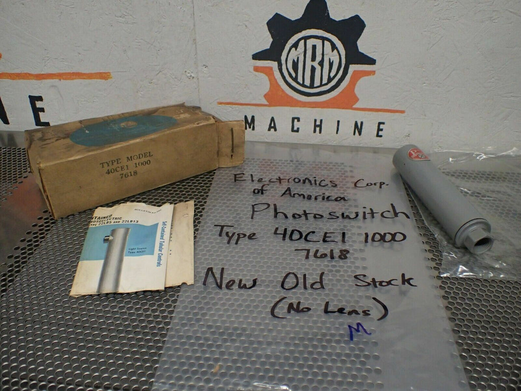 Electronics Corp. Of America Photoswitch Type 40CE1-1000 Light Source (No Lens)
