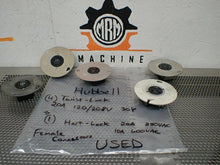Load image into Gallery viewer, Hubbell (4) Twist-Lock 20A 120/208V 30Y &amp; (1) Hart-Lock 20A 250VAC 10A 600VAC

