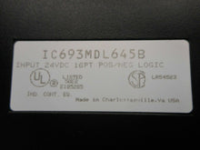 Load image into Gallery viewer, GE Fanuc IC693MDL645B 24VDC 126PT POS/NEG Logic Input Modules Used (Lot of 6)
