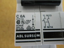 Load image into Gallery viewer, ABL SURSUM 2CNU6 Circuit Breaker 6A 277VAC 2 Pole 240VAC
