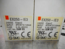 Load image into Gallery viewer, SMC EX250-IE3 24VDC Input Units Used With Warranty (Lot of 2)
