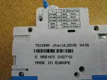 Load image into Gallery viewer, Techna JTecUL 2D05 Circuit Breaker 2 Pole 277/480VAC Gently Used
