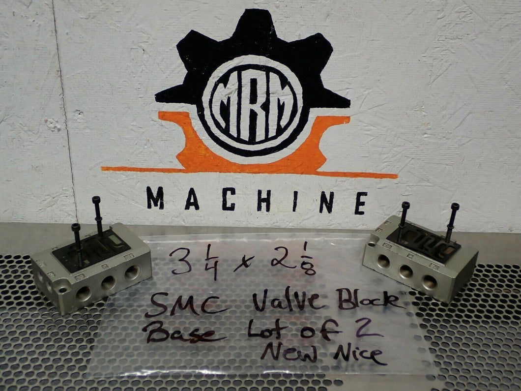 SMC Valve Block Manifold Bases 3-1/4