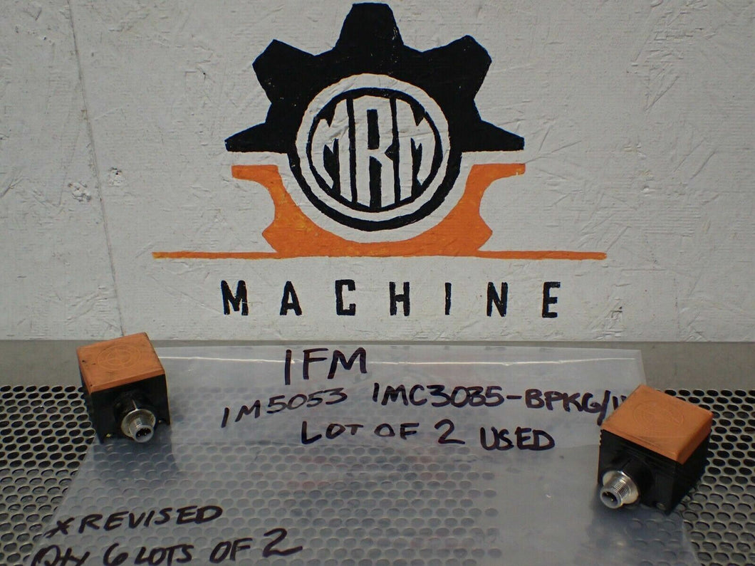 IFM IM5053-IMC3035-BPKG/US Proximity Switches 10-36VDC (Lot of 2) Used See Pics