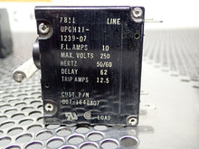 Load image into Gallery viewer, Airpax 7811 UPGH11-1239-07 Circuit Breakers 10A 250V 50/60Hz New (Lot of 6)
