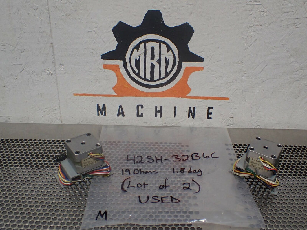 42SH-32B6C 19Ohms 1.8Deg Stepper Motors Used With Warranty (Lot of 2)