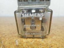 Load image into Gallery viewer, Siemens SRPA14DG-24 Relay 24VDC With S7E892 10A 300VAC Socket Used With Warranty
