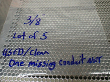 Load image into Gallery viewer, 3/8&quot; Conduit Fittings Used With Warranty (1 Missing Conduit Nut) (Lot of 5)
