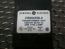 Load image into Gallery viewer, General Electric CR204XSL2 Green Lens Transformer Unit 120V 6V 50/60Hz Used
