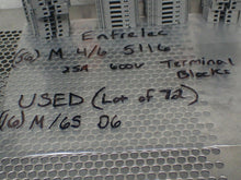 Load image into Gallery viewer, Entrelec (56) M 4/6 5116 25A 600V &amp; (16) M/6S D6 Terminal Blocks Used Warranty
