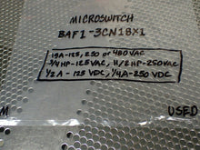 Load image into Gallery viewer, Micro Switch BAF1-3CN18X1 Limit Switch 15A 125, 250 Or 480VAC Used With Warranty
