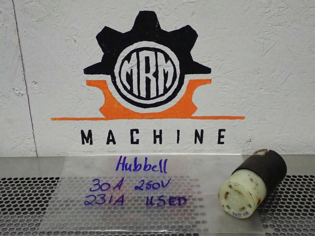 Hubbell Twist Lock Turn & Pull Connector 231A 30A 250V Used With Warranty