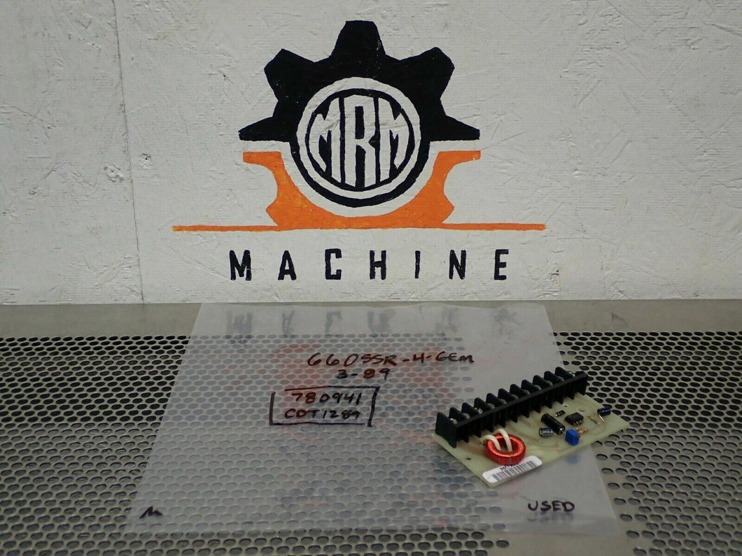 660SSR-4-GFM Temperature Controller Circuit Board Used With Warranty See Pics