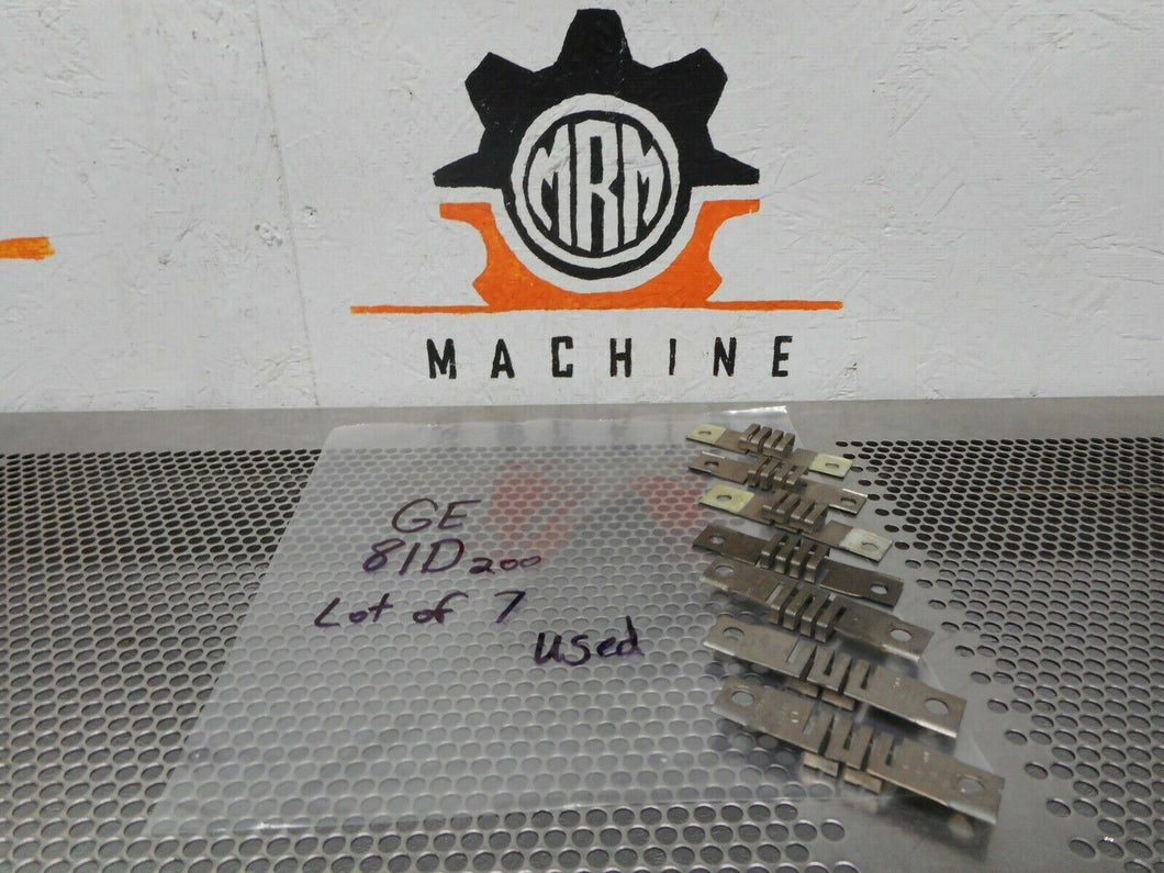 General Electric 81D200 Overload Heater Elements Used With Warranty (Lot of 7)