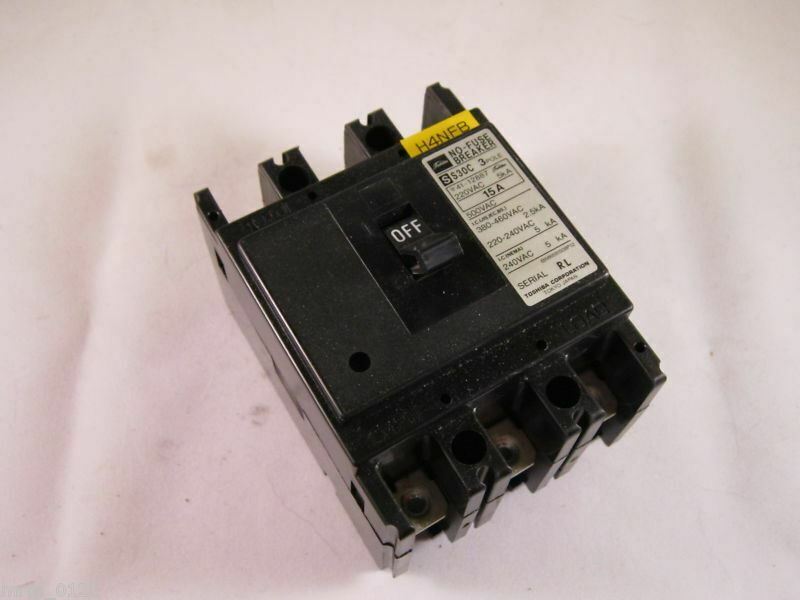 Toshiba S30C 3Pole No Fuse Breaker 220Vac 15A – MRM Machine