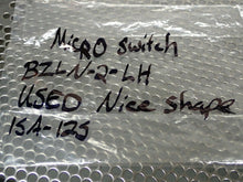 Load image into Gallery viewer, Micro Switch BZLN-2-LH Limit Switch 15A 125, 250 or 480VAC Used With Warranty

