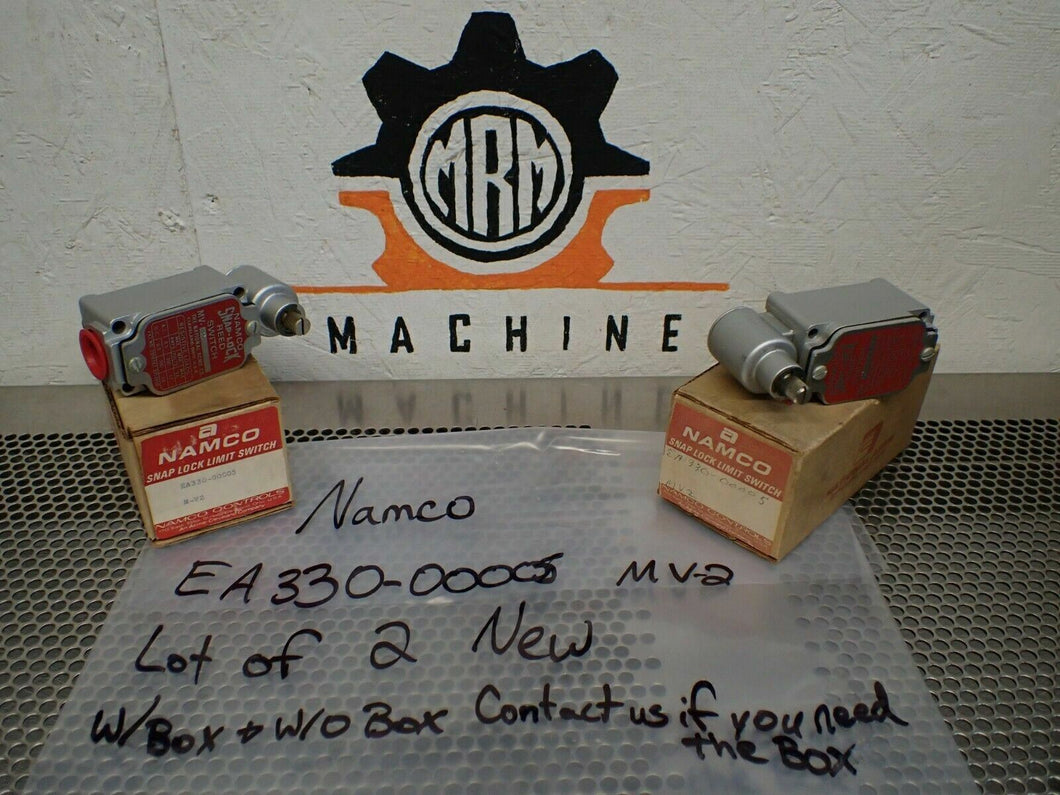 Namco EA330-00005 MV-2 Snap Lock Limit Switch New Old Stock (Lot of 2)