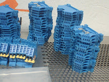 Load image into Gallery viewer, Morsettitalia Euro 4 Blue (149) Terminal Blocks W/ (66) Yellow Jumpers Used
