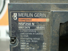 Load image into Gallery viewer, MERLIN GERIN NSF250N 600Y/347V 50/60Hz Circuit Breaker Used Warranty See Pics
