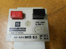 Load image into Gallery viewer, STARKSTROM GUMMERSBACH MKS 6.3 Manual Starter 4.0-6.3A Range Gently Used
