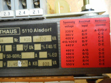 Load image into Gallery viewer, PLATTHAUS 5-YU566 Transformer Nr. 420 320VA 220-550V 50/60Hz Used
