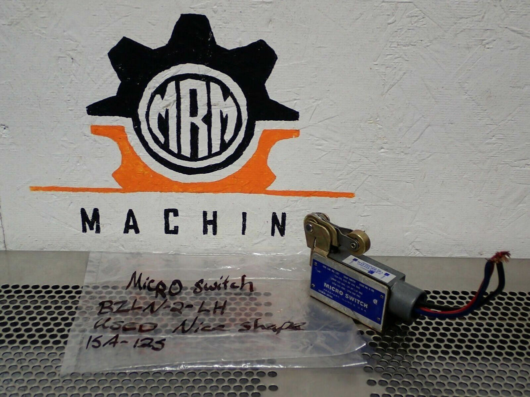 Micro Switch BZLN-2-LH Limit Switch 15A 125, 250 or 480VAC Used With Warranty