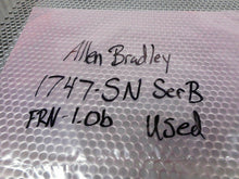 Load image into Gallery viewer, Allen Bradley 1747-SN Ser B SLC 500 Remote I/O Scanner 600mA @ 5VDC W/ Warranty
