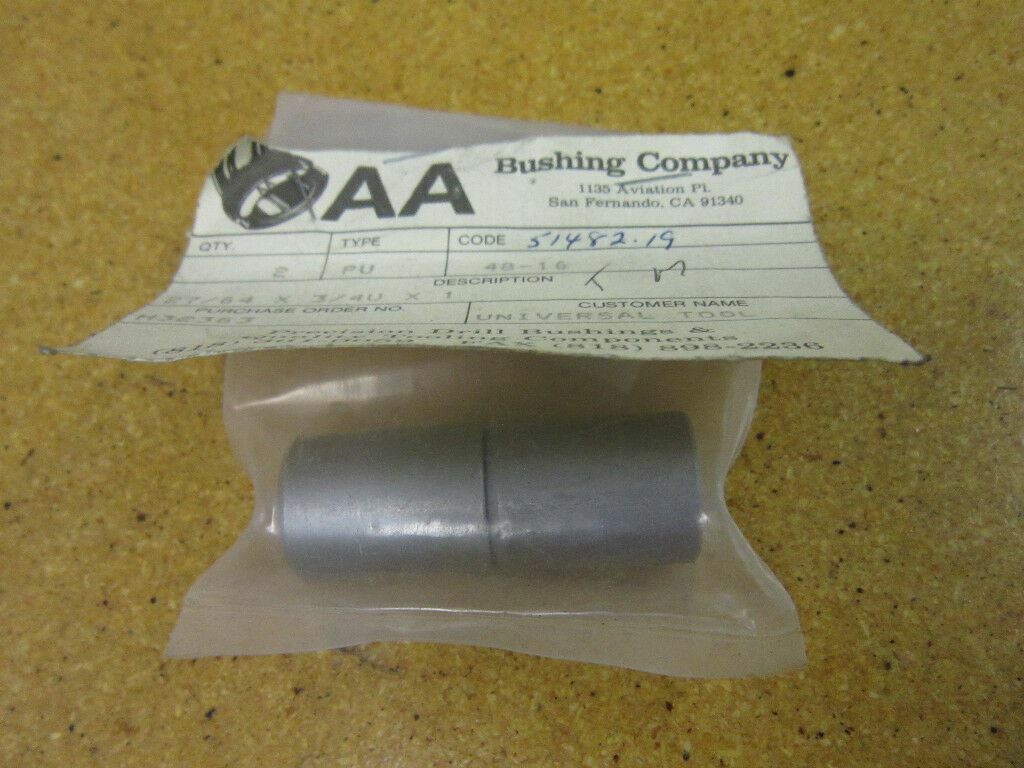 AA Bushing Company 2 PU 48-16 27/64X3/4U X1 (lot of 2)