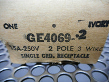 Load image into Gallery viewer, General Electric GE4069-2 Single Ground Receptacle 15A-250V 2 Pole 3 Wire New
