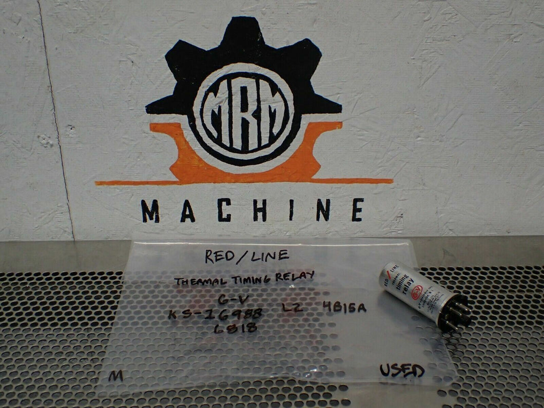 Red/Line KS-16988 Thermal Timing Relay Used With Warranty See All Pictures