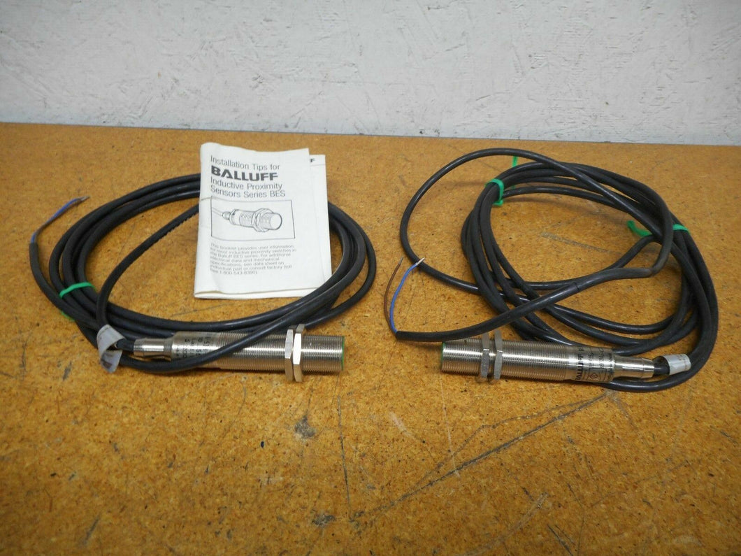 Balluff BES-516-538-AO-C-PU Proximity Sensor 10-55VDC 200mA 5mm 1 New & 1 Used