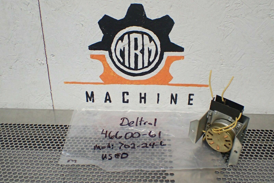 Deltrol 46600-61 Mod: 702-24-L Motor 24V 60Hz Clutch Solenoid 24VAC Used